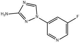 1-(5-fluoropyridin-3-yl)-1H-1,2,4-triazol-3-amine Struktur