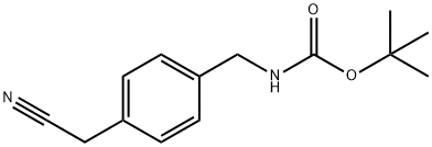 (4-Cyanomethyl-benzyl)-carbamic acid tert-butyl ester Struktur