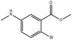 2-Bromo-5-methylamino-benzoic acid methyl ester Struktur