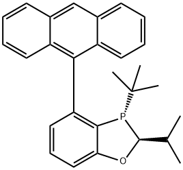 (2S,3S)-4-(anthracen-9-yl)-3-(tert-butyl)-2-isopropyl-2,3-dihydrobenzo[d][1,3]oxaphosphole Struktur