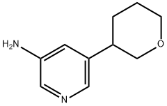 5-(tetrahydro-2H-pyran-3-yl)pyridin-3-amine Struktur