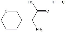 2-amino-2-(oxan-3-yl)acetic acid hydrochloride Struktur