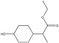 ethyl 2-(4-hydroxycyclohexyl)propanoate Struktur