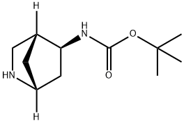 tert-butyl N-[exo-2-azabicyclo[2.2.1]heptan-5-yl]carbamate Struktur