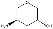 (3R,5R)-5-aminotetrahydro-2H-pyran-3-ol Struktur