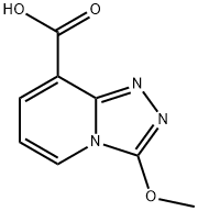 3-methoxy-[1,2,4]triazolo[4,3-a]pyridine-8-carboxylic acid Struktur