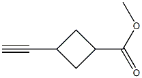 methyl 3-ethynylcyclobutane-1-carboxylate Struktur