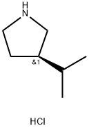 (3R)-3-(propan-2-yl)pyrrolidine hydrochloride Struktur