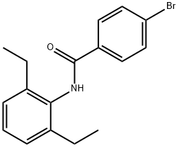 4-bromo-N-(2,6-diethylphenyl)benzamide Struktur