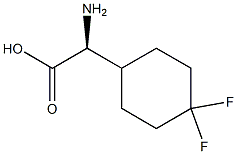 (2S)-2-amino-2-(4,4-difluorocyclohexyl)acetic acid Struktur