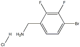 (4-Bromo-2,3-difluorophenyl)methanamine hydrochloride Struktur