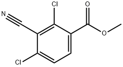 Methyl 3-cyano-2,4-dichlorobenzoate Struktur