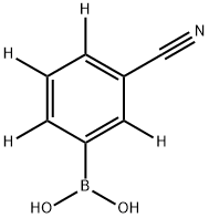 3-Cyano(phenyl-2,4,5,6-d4)-boronic acid Struktur