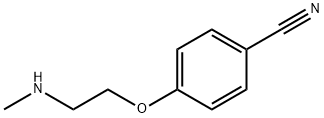 4-[2-(methylamino)ethoxy]benzonitrile Struktur