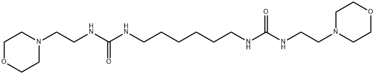 1-(2-morpholin-4-ylethyl)-3-[6-(2-morpholin-4-ylethylcarbamoylamino)hexyl]urea Struktur