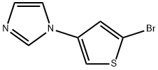 2-Bromo-4-(imidazol-1-yl)thiophene Struktur