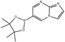 6-(4,4,5,5-tetramethyl-1,3,2-dioxaborolan-2-yl)imidazo[1,2-a]pyrimidine Struktur