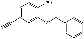 4-Amino-3-benzyloxy-benzonitrile Struktur