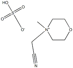 4-(cyanomethyl)-4-methylmorpholin-4-ium hydrogen sulfate Struktur