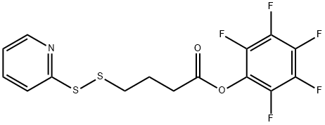 Perfluorophenyl 4-(pyridin-2-yldisulfanyl)butanoate Struktur