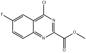 methyl 4-chloro-6-fluoroquinazoline-2-carboxylate Struktur