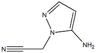 2-(5-amino-1H-pyrazol-1-yl)acetonitrile, 2091160-63-1, 結構式