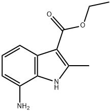 ethyl 7-amino-2-methyl-1H-indole-3-carboxylate Struktur