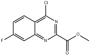 methyl 4-chloro-7-fluoroquinazoline-2-carboxylate Struktur