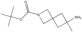 tert-butyl 6-amino-6-methyl-2-azaspiro[3.3]heptane-2-carboxylate Struktur