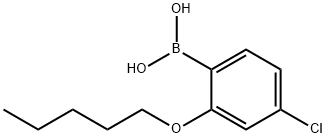 4-Chloro-2-(pentyloxy)phenylboronic acid Struktur