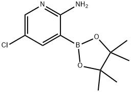 2-Amino-5-chloropyridine-3-boronic acid pinacol ester Struktur