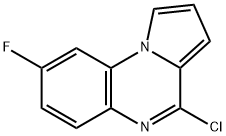 4-chloro-8-fluoropyrrolo[1,2-a]quinoxaline Struktur