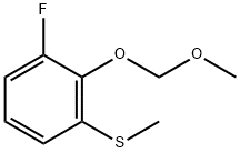 1-Fluoro-2-(methoxymethoxy)-3-(methylthio)benzene Struktur