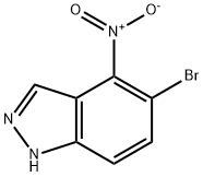 5-bromo-4-nitro-1H-indazole Struktur