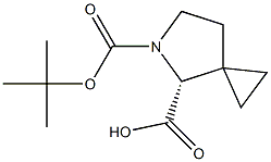 (R)-5-(tert-butoxycarbonyl)-5-azaspiro[2.4]heptane-4-carboxylic acid Struktur