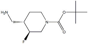 (3S,4S)-4-(氨基甲基)-3-氟哌啶-1-羧酸叔丁酯, 2165882-90-4, 結(jié)構(gòu)式