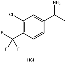 1-(3-Chloro-4-trifluoromethylphenyl)-ethylamine hydrochloride Struktur