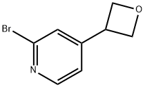 2-bromo-4-(oxetan-3-yl)pyridine Struktur