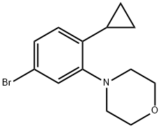 4-(5-bromo-2-cyclopropylphenyl)morpholine Struktur