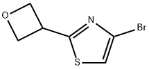 4-bromo-2-(oxetan-3-yl)thiazole Struktur