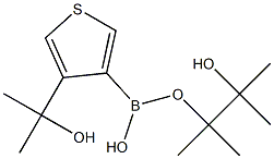 4-(1-Hydroxy-1-methylethyl)thiophene-3-boronic acid pinacol ester Struktur