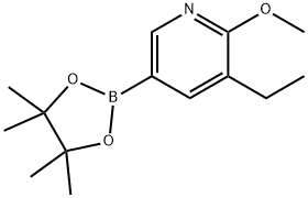 5-Ethyl-6-methoxypyridine-3-boronic acid pinacol ester Struktur