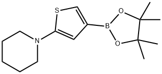 2-(Piperidino)thiophene-4-boronic acid pinacol ester Struktur