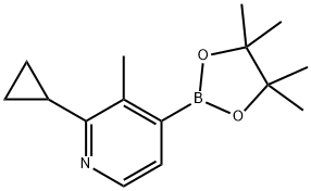 3-Methyl-2-cyclopropylpyridine-4-boronic acid pinacol ester Struktur