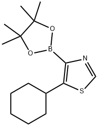 5-(Cyclohexyl)thiazole-4-boronic acid pinacol ester Struktur