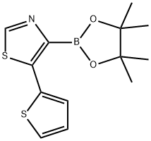 5-(THIOPHEN-2-YL)THIAZOLE-4-BORONIC ACID PINACOL ESTER Struktur