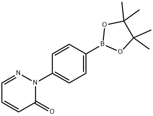 2-(4-(4,4,5,5-tetramethyl-1,3,2-dioxaborolan-2-yl)phenyl)pyridazin-3(2H)-one Struktur