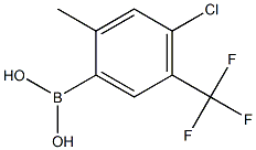 4-Chloro-5-trifluoromethyl-2-methylphenylboronic acid Struktur