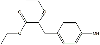 (R)-Ethyl 2-ethoxy-3-(4-hydroxyphenyl)propanoate Struktur