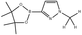 1-(methyl-d3)-3-(4,4,5,5-tetramethyl-1,3,2-dioxaborolan-2-yl)-1H-pyrazole Struktur